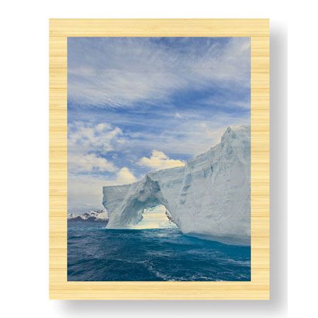 Donald Paulson Limited Edition Ready to Hang Giclee on Sustainable Bamboo: "Iceberg Arch"