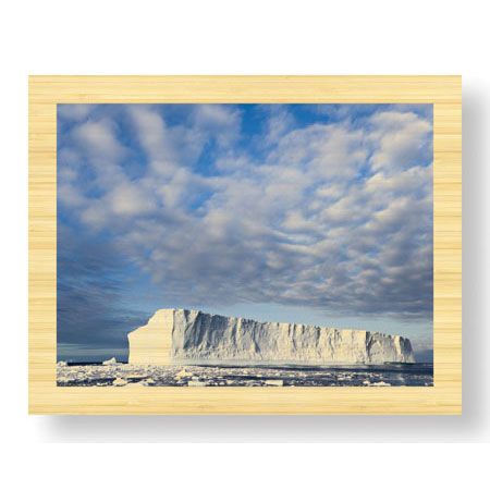 Donald Paulson Limited Edition Ready to Hang Giclee on Sustainable Bamboo: "Island of Ice"