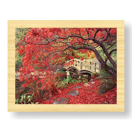 Donald Paulson Limited Edition Ready to Hang Giclee on Sustainable Bamboo: "Japanese Gardens"