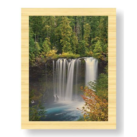 Donald Paulson Limited Edition Ready to Hang Giclee on Sustainable Bamboo: "Koosah Falls"