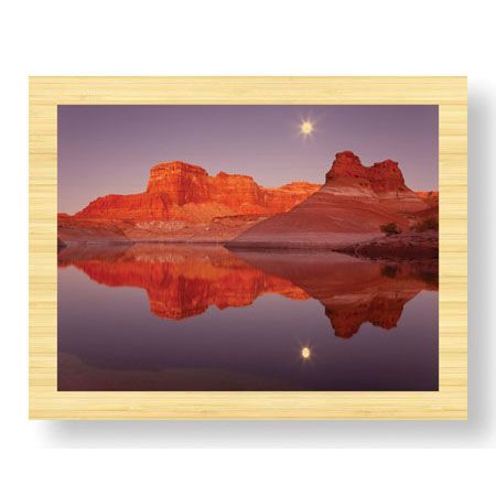 Donald Paulson Limited Edition Ready to Hang Giclee on Sustainable Bamboo: "Lake Moonrise"