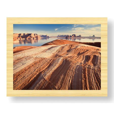 Donald Paulson Limited Edition Ready to Hang Giclee on Sustainable Bamboo: "Lake Powell Layers of Time II"