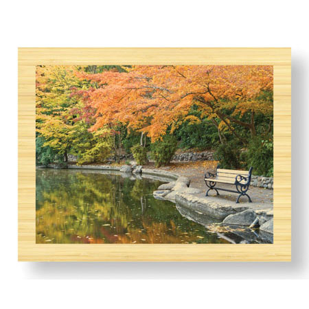 Donald Paulson Limited Edition Ready to Hang Giclee on Sustainable Bamboo: "Lithia Park Pond"