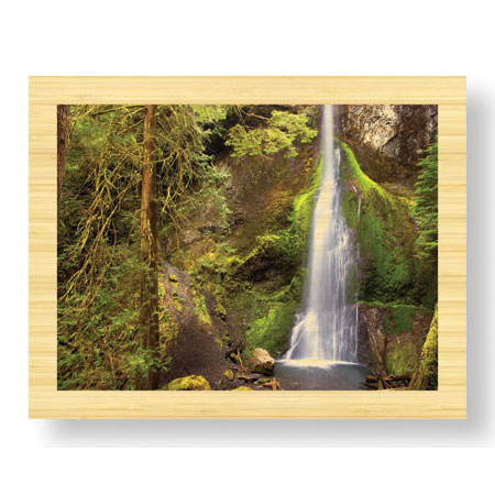 Donald Paulson Limited Edition Ready to Hang Giclee on Sustainable Bamboo: "Marymere Falls II"