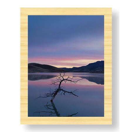 Donald Paulson Limited Edition Ready to Hang Giclee on Sustainable Bamboo: "Painted Hills Lake at Dawn II"