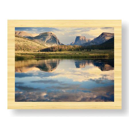 Donald Paulson Limited Edition Ready to Hang Giclee on Sustainable Bamboo: "Squaretop Mountain I"