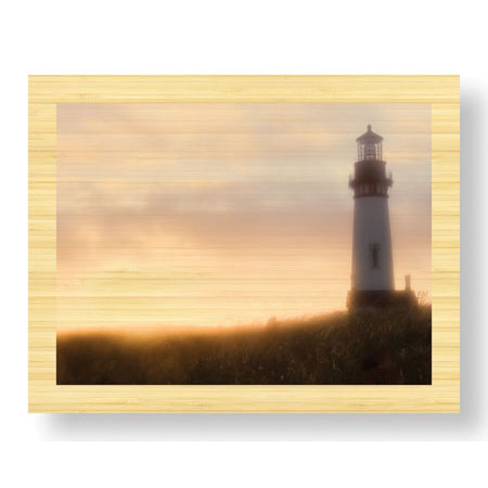 Donald Paulson Limited Edition Ready to Hang Giclee on Sustainable Bamboo: "Yaquina Head Light House"