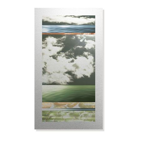 Donna Geissler Limited Edition Ready to Hang Giclee on Brushed Aluminum: "Elements II"