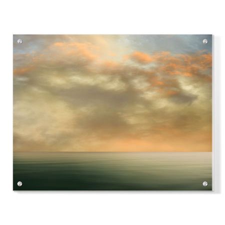 Donna Geissler Limited Edition Ready to Hang Giclee on Clear Acrylic: "Earth Horizon II"