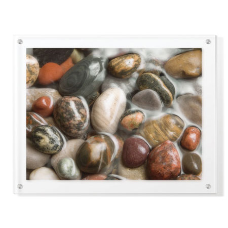 Donna Geissler Limited Edition Ready to Hang Giclee on Clear Acrylic: "Flowing Rocks I"