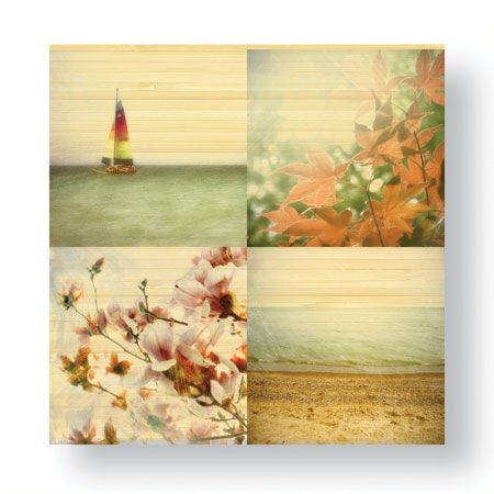 Donna Geissler Limited Edition Ready to Hang Giclee on Sustainable Bamboo: "Coast Scenes 2"