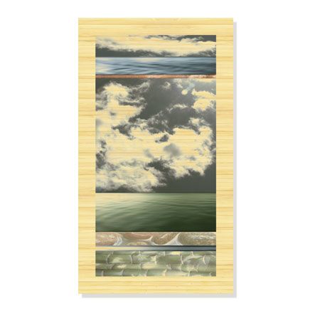 Donna Geissler Limited Edition Ready to Hang Giclee on Sustainable Bamboo: "Elements II"