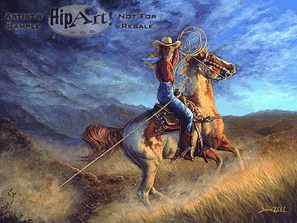 Donna Walsh Handsigned and Numbered Limited Edition Canvas Art Reproduction: "Gotcha"