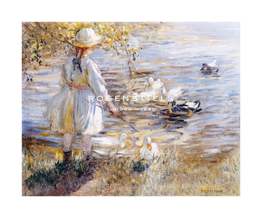 Dorothea Sharp Hand Numbered Limited Edition Print on Paper :"At The Duck Pond"