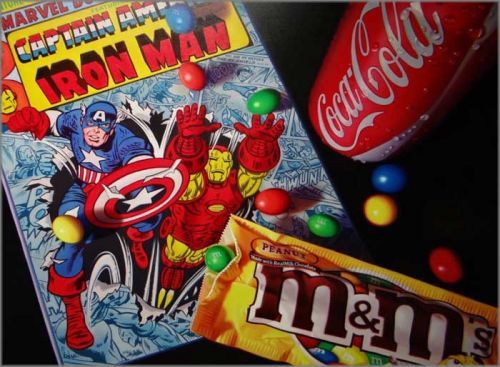 Doug Bloodworth limited edition gicl&eacute;e on canvas:"Captain America"