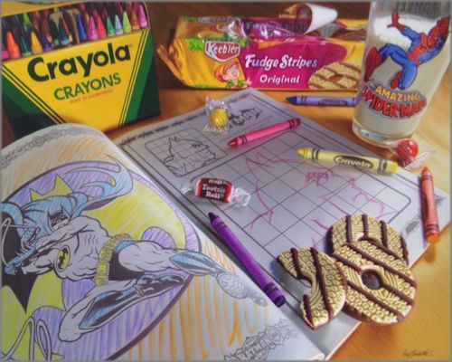 Doug Bloodworth limited edition gicl&eacute;e on canvas:"Crayola"