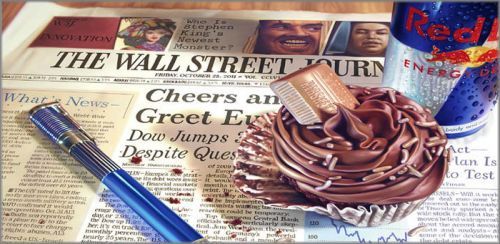 Doug Bloodworth limited edition gicl&eacute;e on canvas:"Wall Street Journal, The"