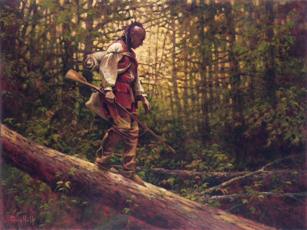 Doug Hall Artist Hand Signed Limted Edition Giclee Canvas: "One Step at a Time"