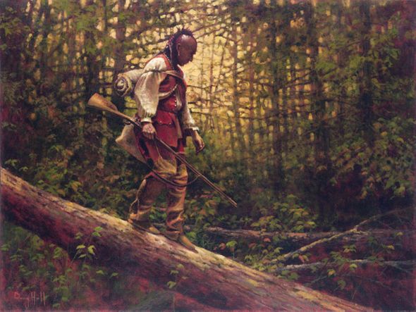Doug Hall Artist Hand Signed Limted Edition Giclee Canvas: "One Step at a Time"