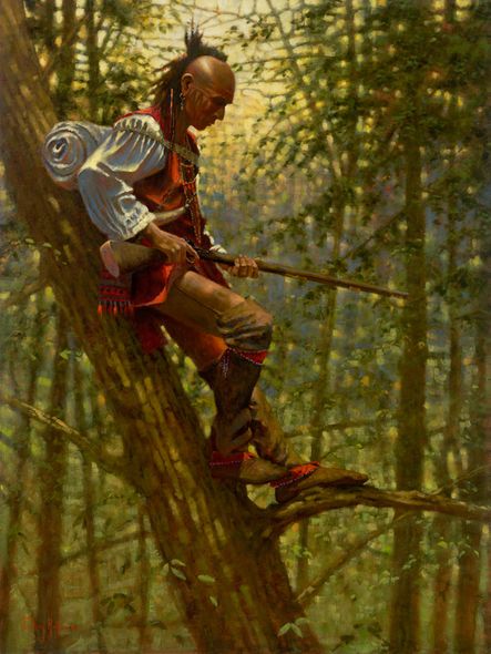 Doug Hall Artist Hand Signed Limted Edition Giclee Canvas: "Treetop Advantage"