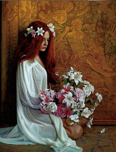 Douglas Hofmann Hand-signed Limited Edition Serigraph on Canvas:"Grace"