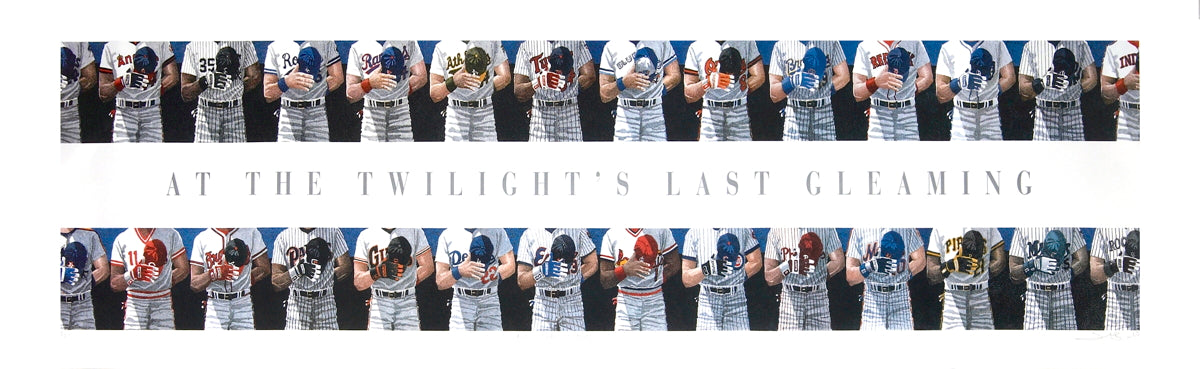 Dwight Baird Rare Vintage Artist Signed Offset Lithograph: "At the Twilights Last Gleaming"