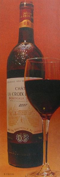 E. Denis Hand Signed and Numbered Limited Edition Giclee on Canvas: " Dinner "