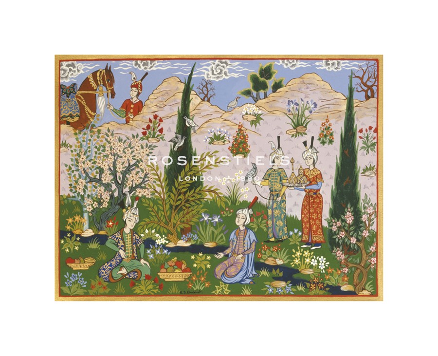 E. S. Elmhirst Hand Numbered Limited Edition Print on Paper :"Persian Scene 5"