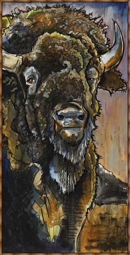 Ed Anderson 74 x 38 Oversized Framed Float Canvas:"Almost Morning"