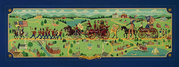 Ed Parker Signed by the Artist Limited Edition Paper Lithograph:"The Glorious 4th"