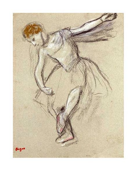 Edgar Degas Fine Art Open Edition Gicl&eacute;e:"A Dancer Seen in Profile"