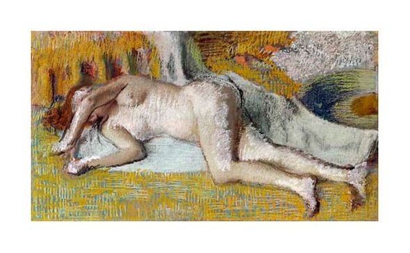 Edgar Degas Fine Art Open Edition Giclée:"After the Bath"