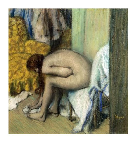 Edgar Degas Fine Art Open Edition Gicl&eacute;e:"After the Bath, Woman Drying Her Feet, 1886"