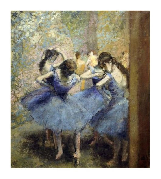 Edgar Degas Fine Art Open Edition Gicl&eacute;e:"Blue Dancers"
