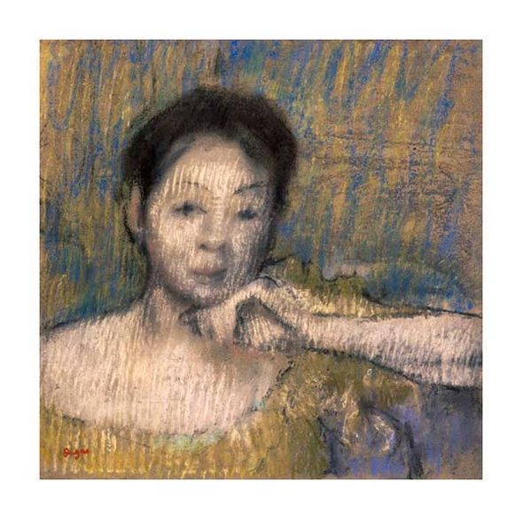Edgar Degas Fine Art Open Edition Gicl&eacute;e:"Bust of a Woman with Her Left Hand on Her Chin"