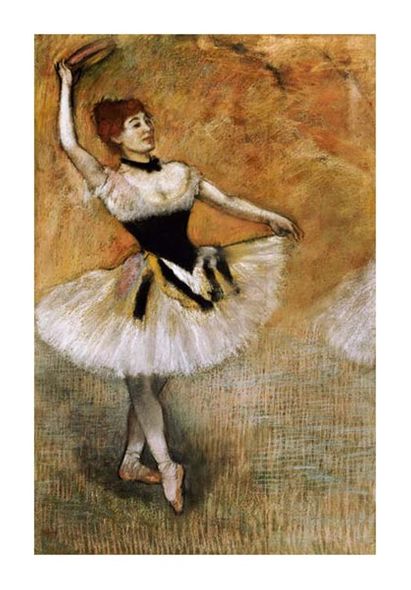 Edgar Degas Fine Art Open Edition Gicl&eacute;e:"Dancer with a Tambourine"