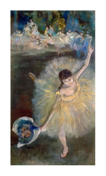 Edgar Degas Fine Art Open Edition Giclée:"End of the Arabesque, c. 1877"