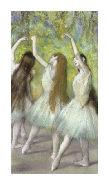 Edgar Degas Fine Art Open Edition Gicl&eacute;e:"Green Dancers"