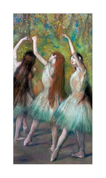 Edgar Degas Fine Art Open Edition Gicl&eacute;e:"Green Dancers"