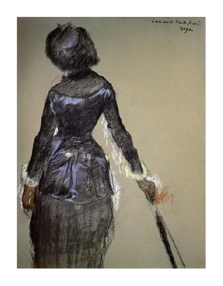Edgar Degas Fine Art Open Edition Gicl&eacute;e:"Mary Cassatt at the Louvre"