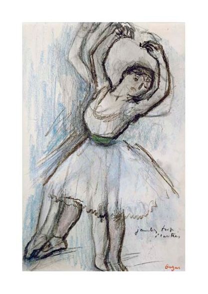 Edgar Degas Fine Art Open Edition Gicl&eacute;e:"Study of a Dancer"