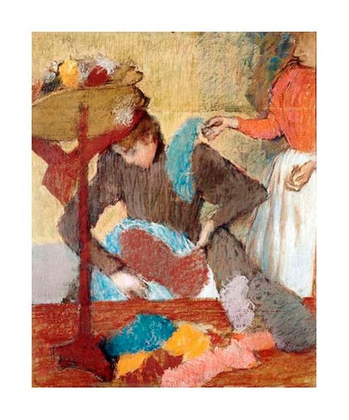 Edgar Degas Fine Art Open Edition Giclée:"The Hatmaker"