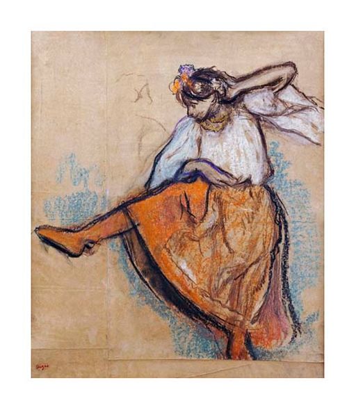 Edgar Degas Fine Art Open Edition Gicl&eacute;e:"The Russian Dancer"