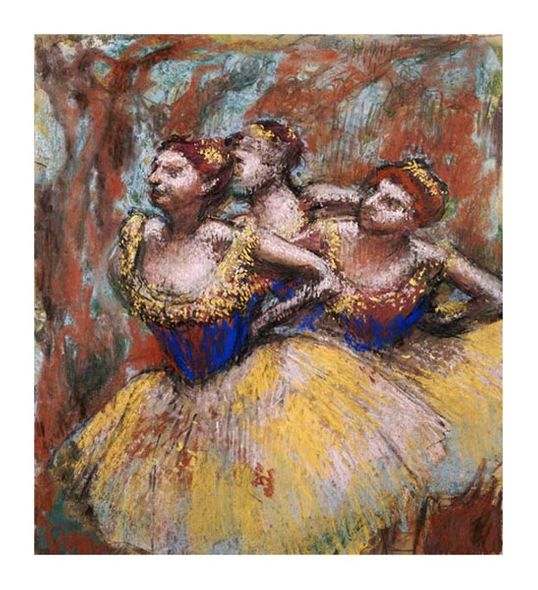 Edgar Degas Fine Art Open Edition Gicl&eacute;e:"Three Dancers"