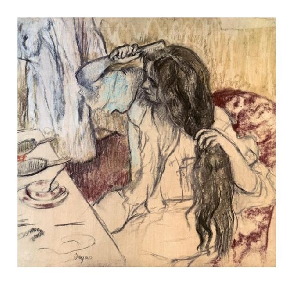 Edgar Degas Fine Art Open Edition Gicl&eacute;e:"Woman at her Toilette"