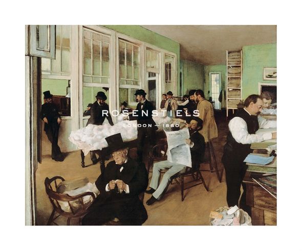 Edgar Degas Hand Numbered Limited Edition Print on Paper :"A Cotton Office in New Orleans, 1873"
