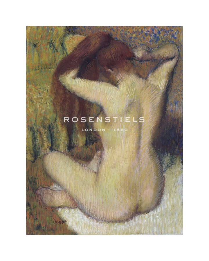 Edgar Degas Hand Numbered Limited Edition Print on Paper :"Frau sich die Haare Kammend"