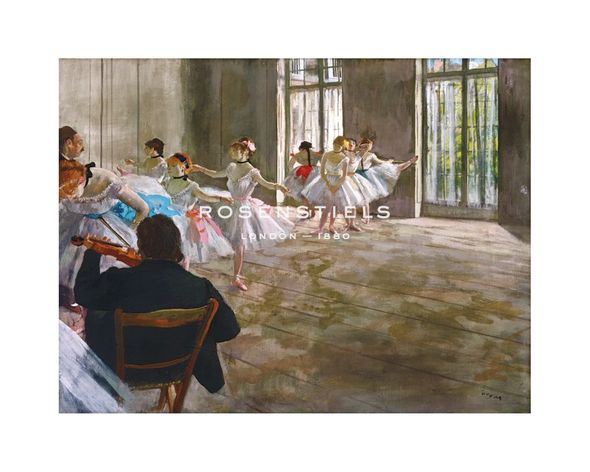 Edgar Degas Hand Numbered Limited Edition Print on Paper :"Rehearsal in the Studio, c.1878-1879"