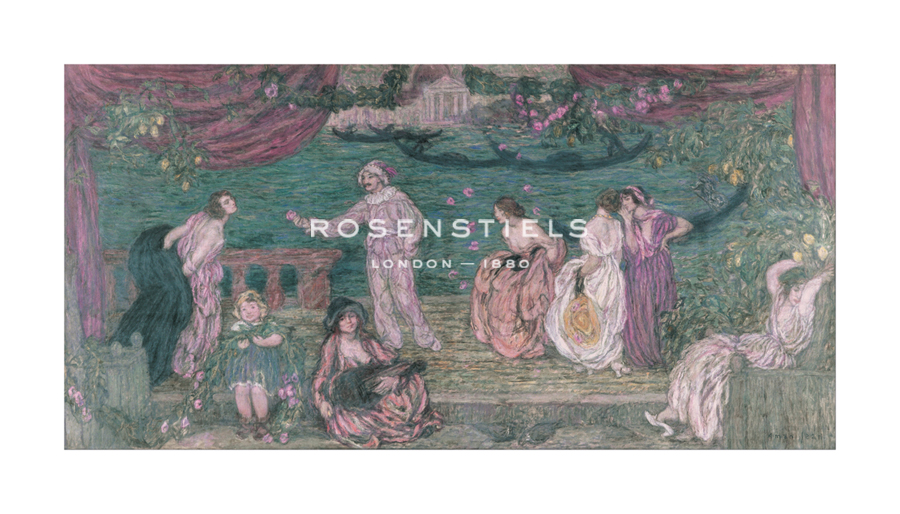 Edmond Aman-Jean Hand Numbered Limited Edition Print on Paper :"Festival of Venice"