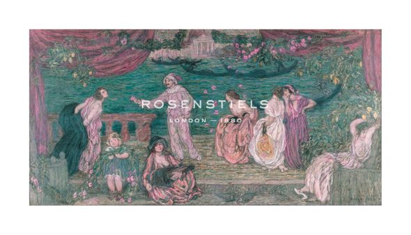 Edmond Aman-Jean Hand Numbered Limited Edition Print on Paper :"Festival of Venice"